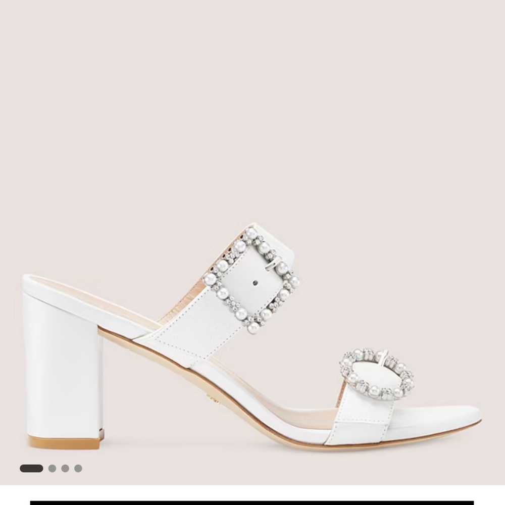 Stuart Weitzman PEARL GEO BUCKLE 75 SLIDE